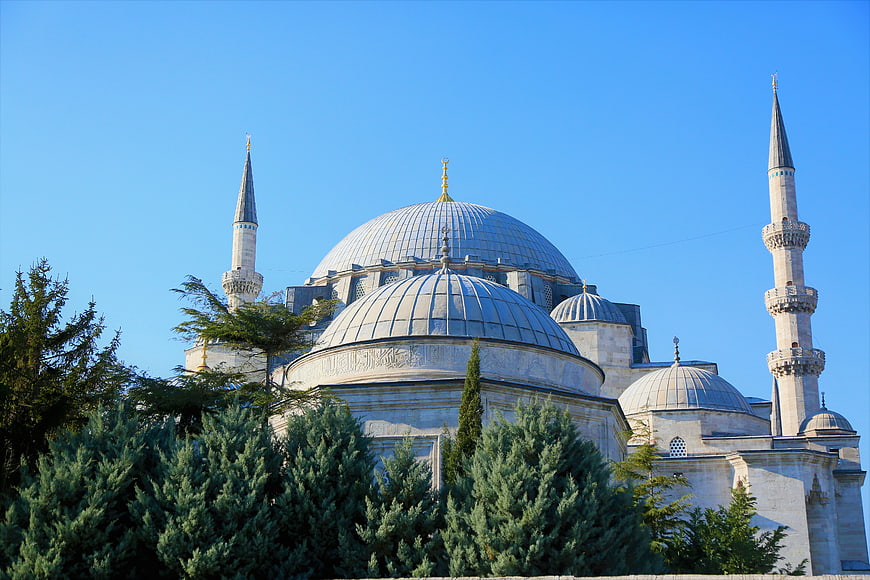 Süleymaniye Mosque Istanbul Architecture Blue Sky