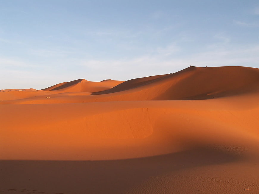 Golden Hour Sand Dunes in the Sahara Desert
