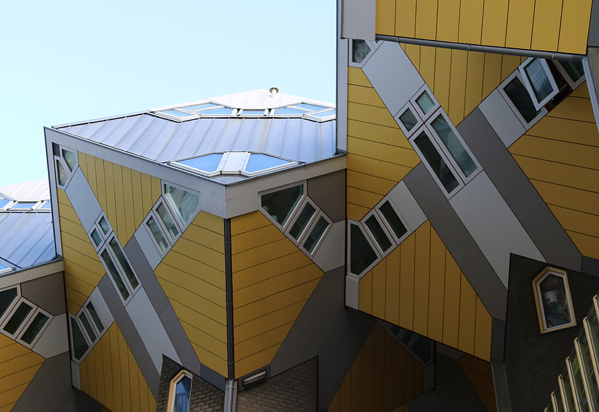Cubist House Architecture in Rotterdam, Netherlands