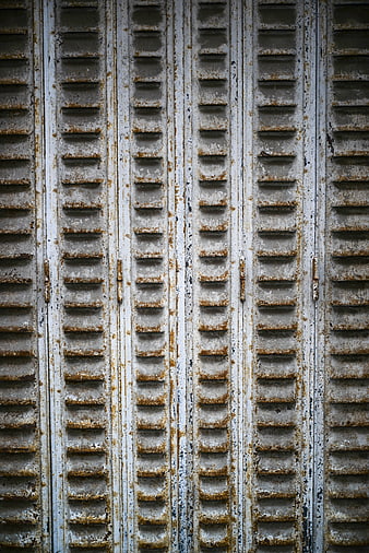 Rusty White Metal Shutters Texture Pattern