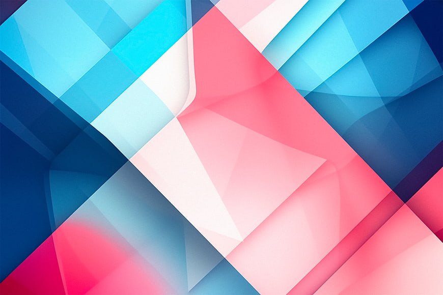 Abstract Geometric Background with Blue and Pink Gradients