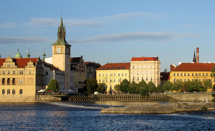 Prague Old Town Bridge Tower and Vltava River Skyline