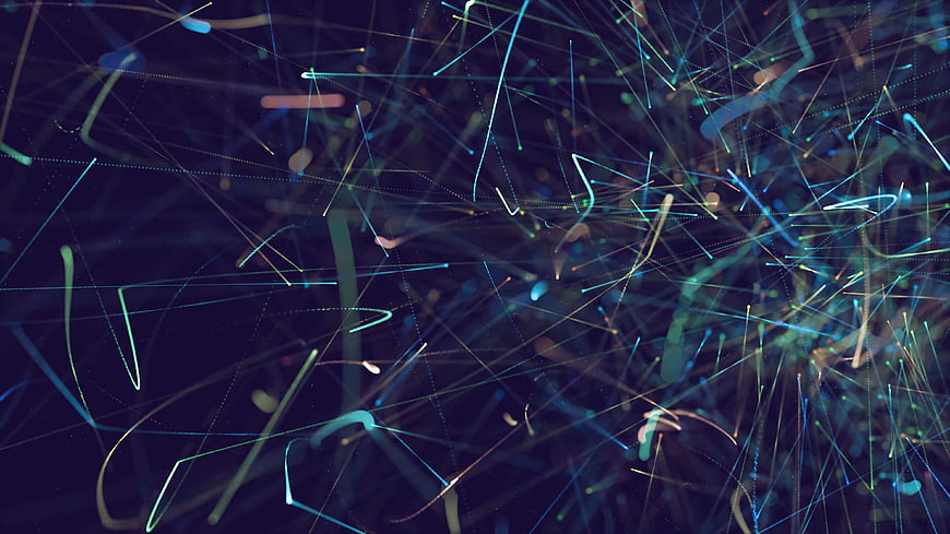Abstract Futuristic Laser Lines and Digital Data Network Background
