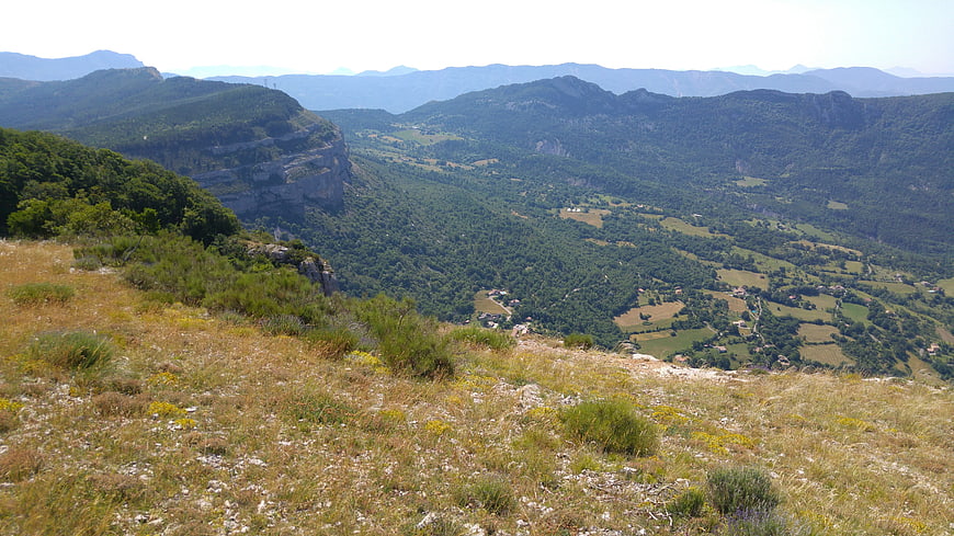 Panoramic View of High Provence Valley and Mountains