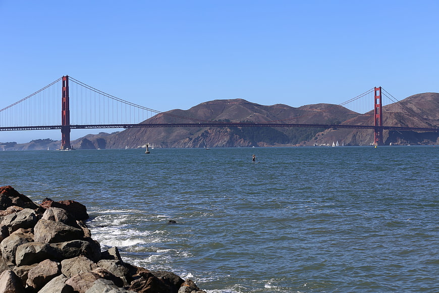 Golden Gate Bridge View from Crissy Field San Francisco