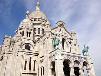 Sacré-Cœur Basilica Paris Architecture Blue Sky