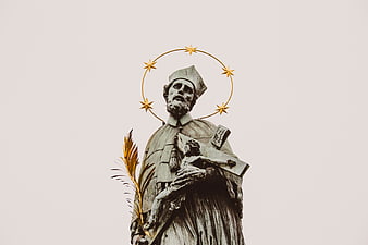 Statue of Saint John of Nepomuk with Golden Halo