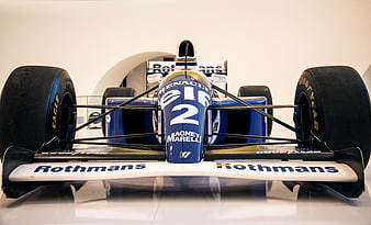 Front View of Vintage Renault Formula One Race Car