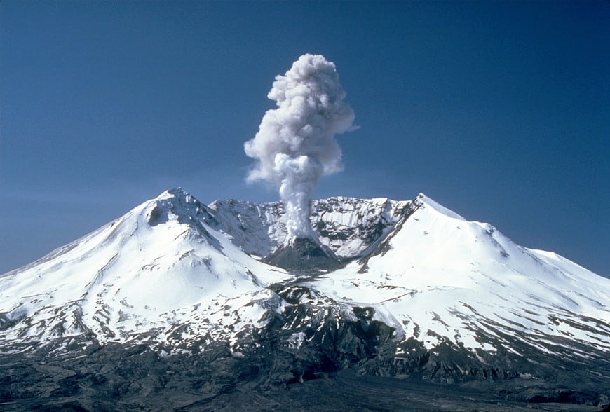 Mount St. Helens Volcanic Eruption Ash Cloud