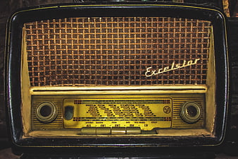 Vintage Excelstar Radio with Woven Speaker Grill