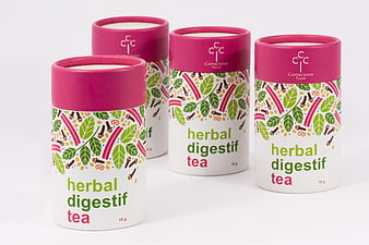 Conscious Food Herbal Digestif Tea Packaging Design