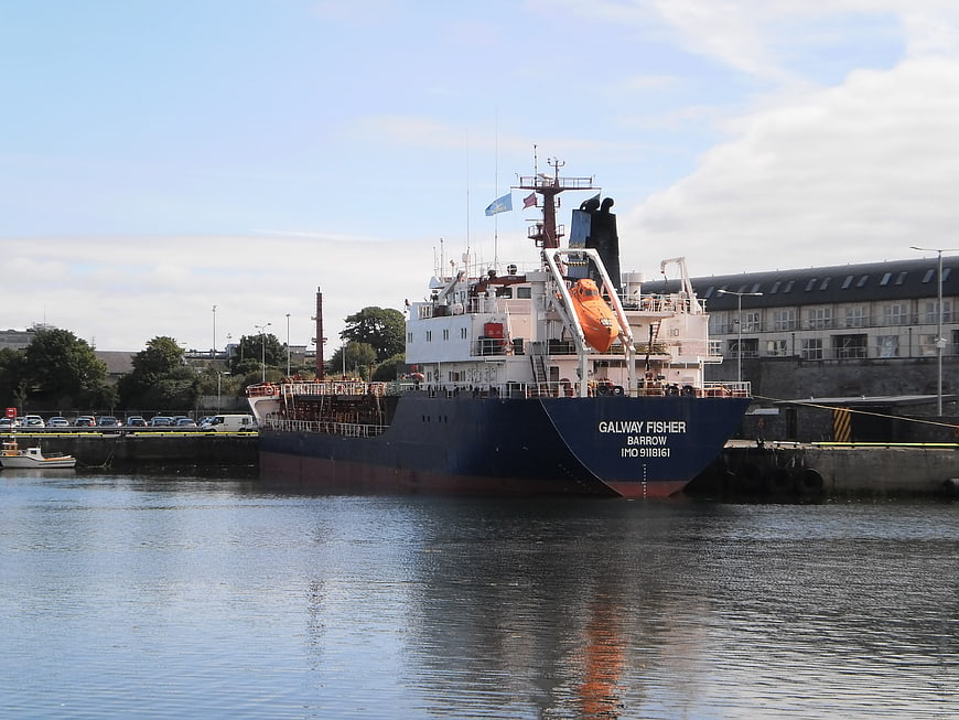 Galway Fisher fishing vessel docked in harbor