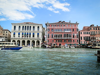 Venice Grand Canal Architecture and Boats
