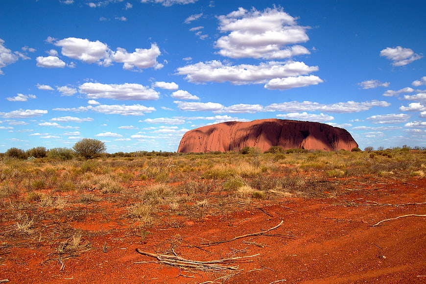 Uluru Ayers Rock Red Desert Landscape Australia