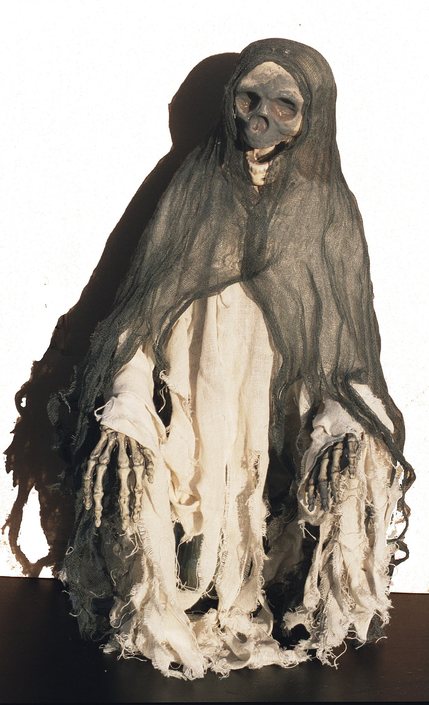 Spooky Skeleton Ghost Prop in Tattered Rags