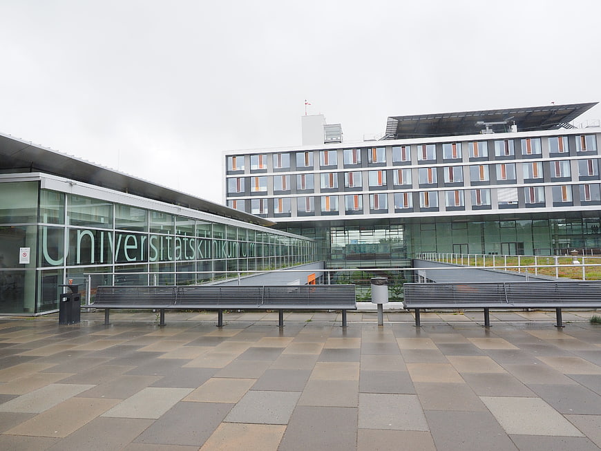 University of Ulm Hospital Exterior Architecture and Plaza