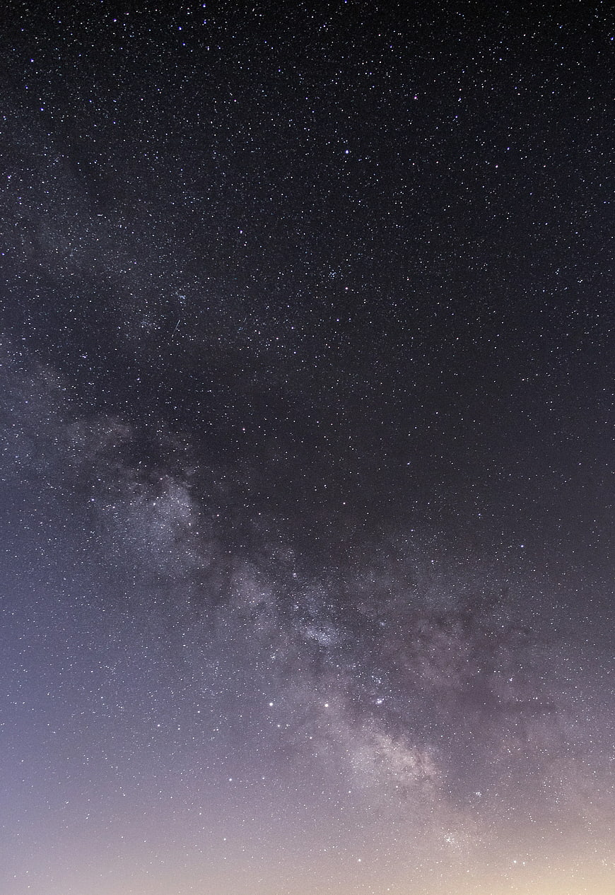 Milky Way Galaxy Night Sky with Stars