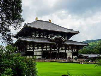Todai-ji Temple Great Buddha Hall in Nara, Japan