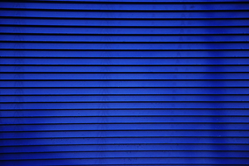 Blue Louvre Roller Shutter Texture Background