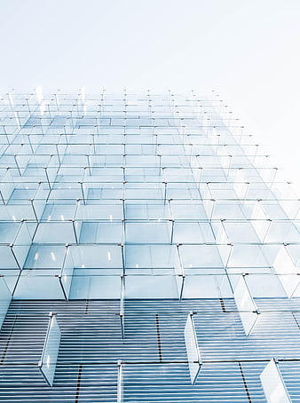 Modern Glass Cube Facade Architecture