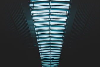 Abstract View of Modern Glass and Steel Architecture