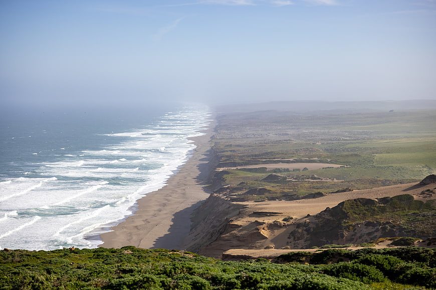 Aerial View of Pacific Coast Highway and Big Sur Cliffs