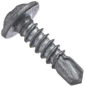 3D Rendered Metal Screw on White Background