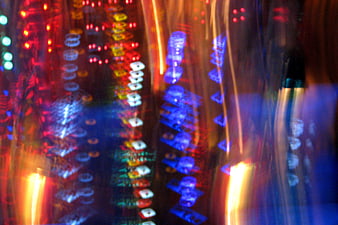 Abstract blurred neon lights pattern background