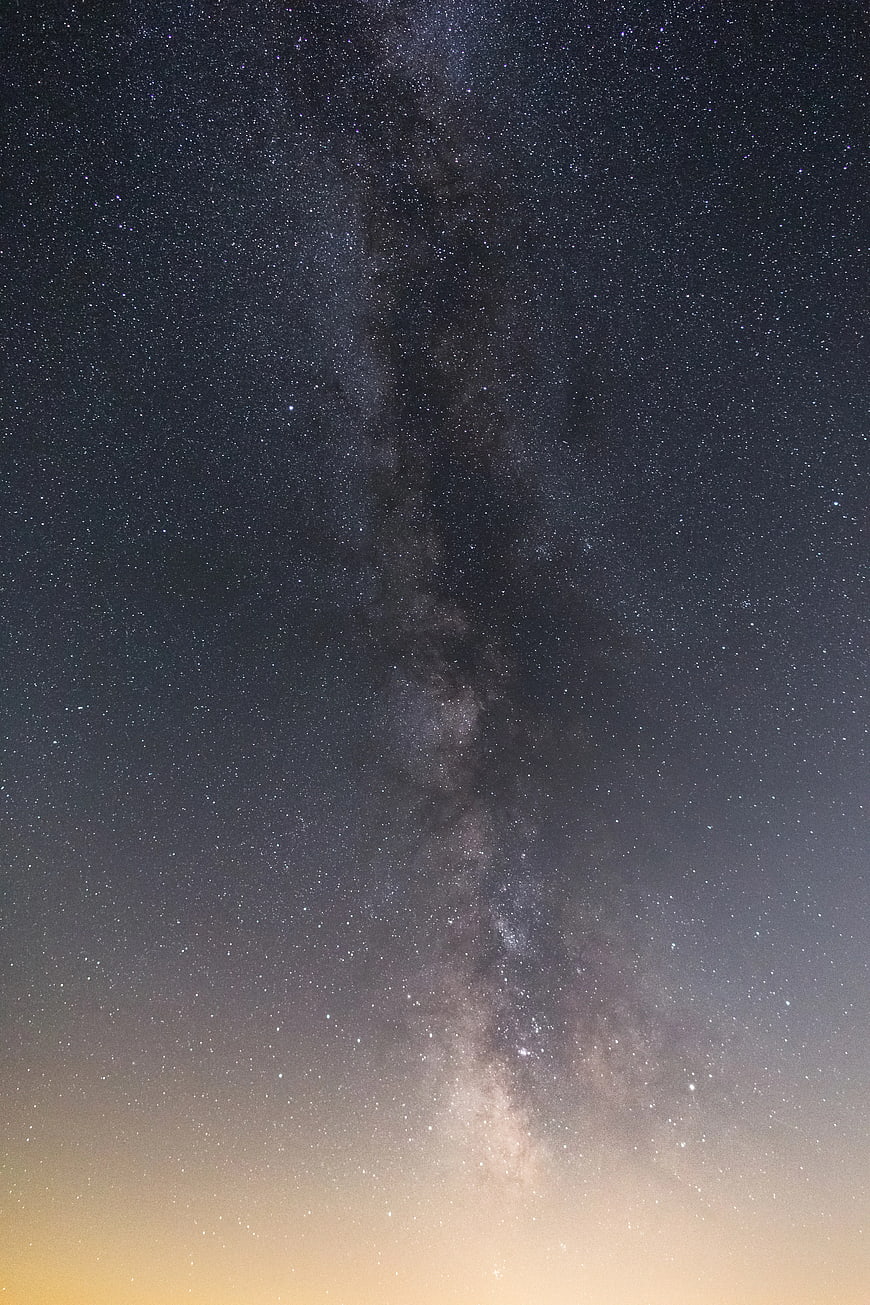 Milky Way Galaxy Vertical Night Sky