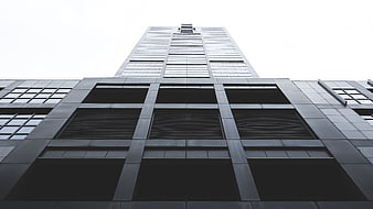 Low angle view of modern skyscraper architecture