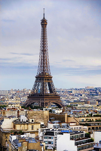 Eiffel Tower Paris Cityscape Skyline View