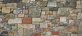 Rustic Stone Wall Texture Background