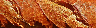 Close-up of Crusty Artisan Bread Crust Texture