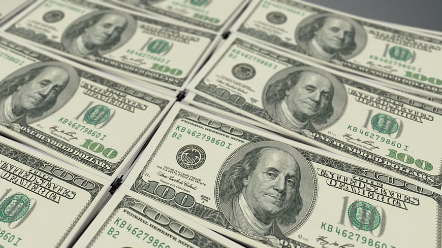 Stacks of One Hundred Dollar Bills