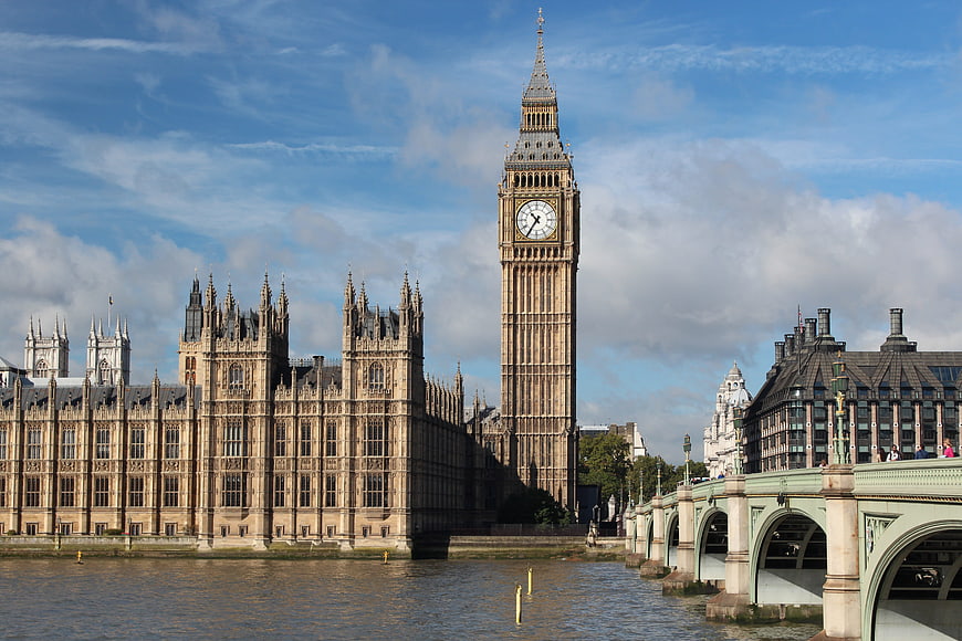 Big Ben and Houses of Parliament in London