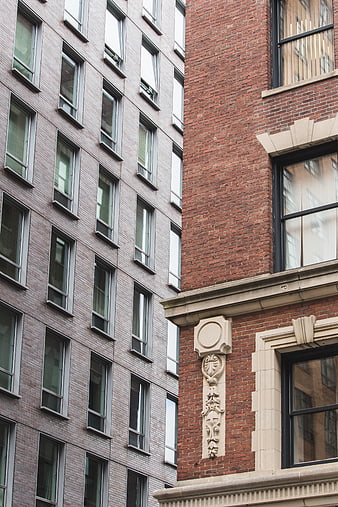 Contrast Between Modern and Classic Brick Architecture