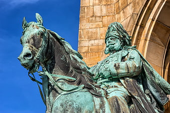Equestrian Statue of Kaiser Wilhelm in Hagen, Germany