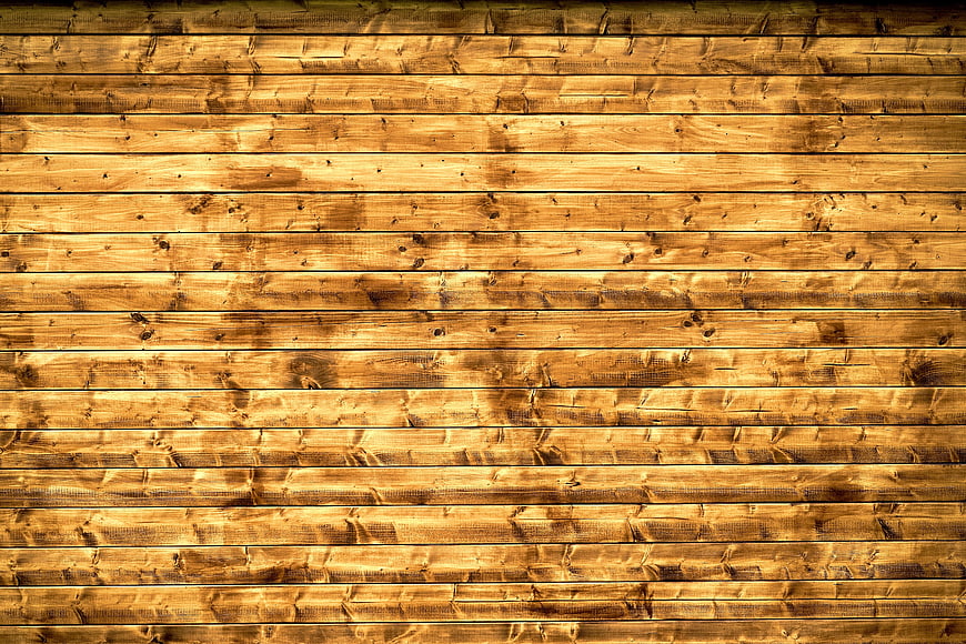 Rustic Horizontal Wooden Plank Wall Texture Background