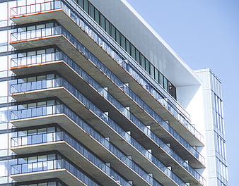 Modern Apartment Building Balconies Exterior Architecture
