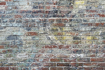 Weathered Painted Brick Wall Texture Background