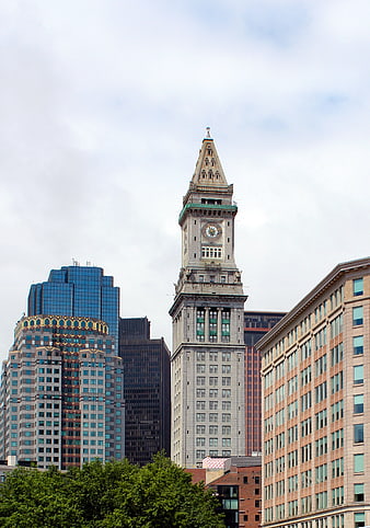 Custom House Tower Boston Skyline Architecture