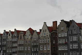 Historic Gabled Houses in Gdansk, Poland