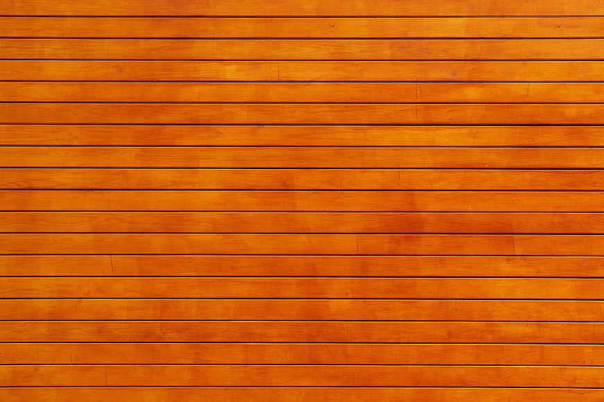 Horizontal Orange Wooden Plank Texture Background