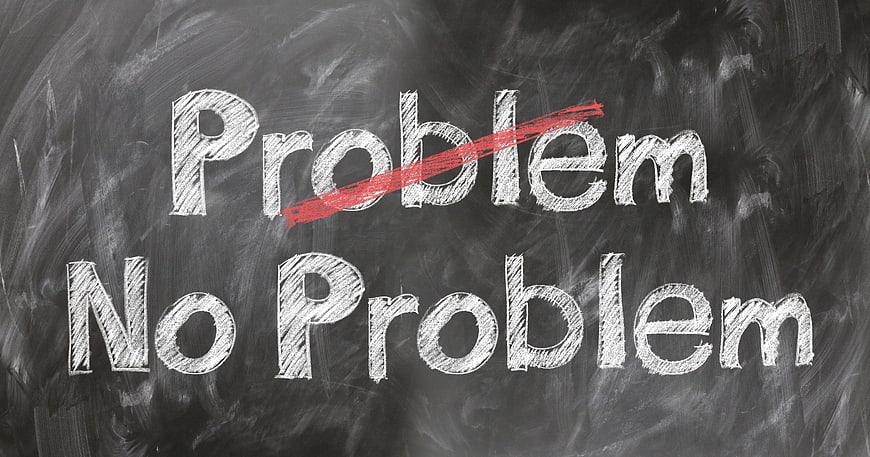 Problem crossed out with red chalk on blackboard