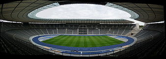 Olympic Stadium Berlin Interior Panoramic View