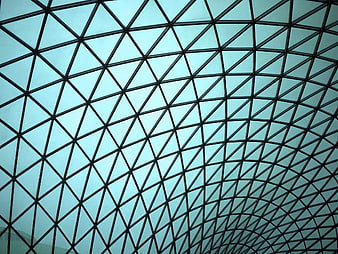 Geometric Glass Dome Ceiling Architecture Pattern
