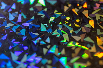Abstract Iridescent Geometric Shards Background