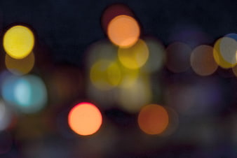 Abstract Bokeh Lights at Night