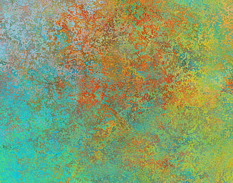 Abstract textured background with vibrant teal, orange, and yellow colors