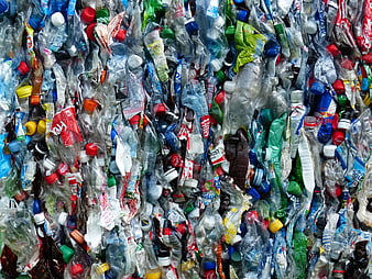 Compressed Plastic Bottle Bales For Recycling And Waste Management